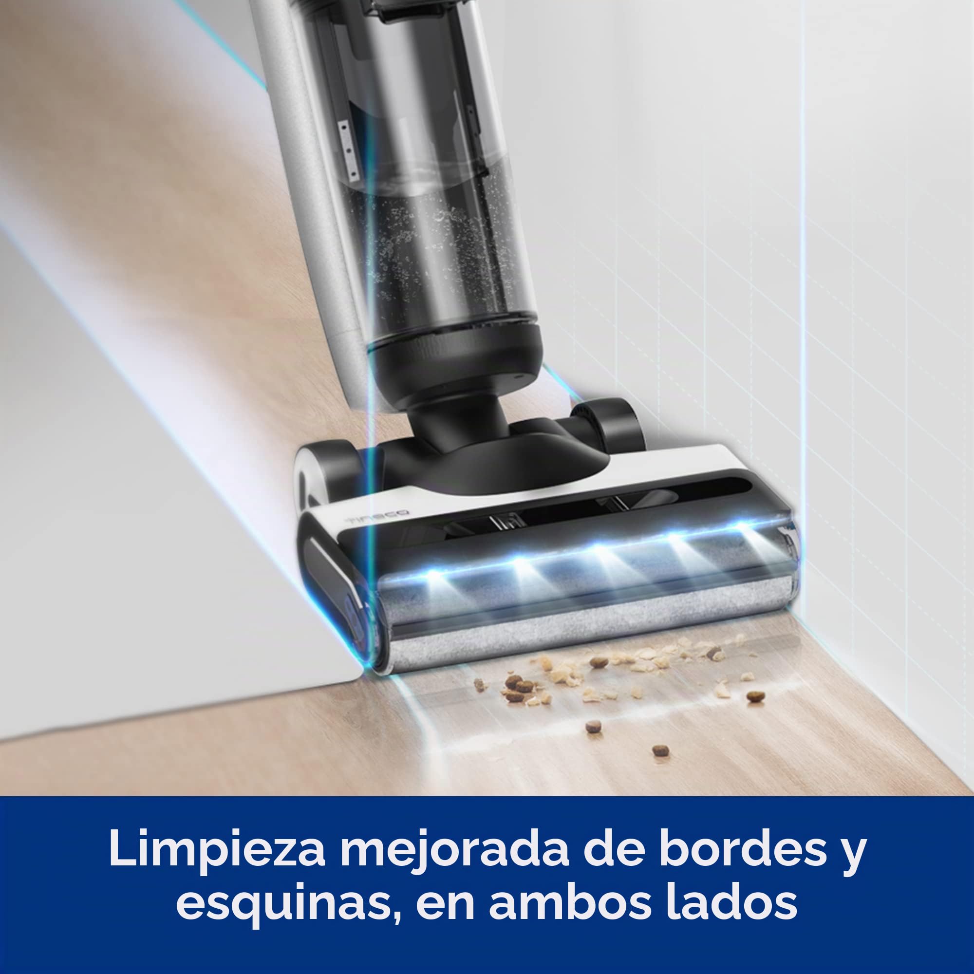 Tineco Floor One S7 Pro, Aspiradora-Fregona Inteligente en Seco y Húmedo | Pantalla LED, Gran Autonomía, Ideal para tareas tenaces y pelos de animales