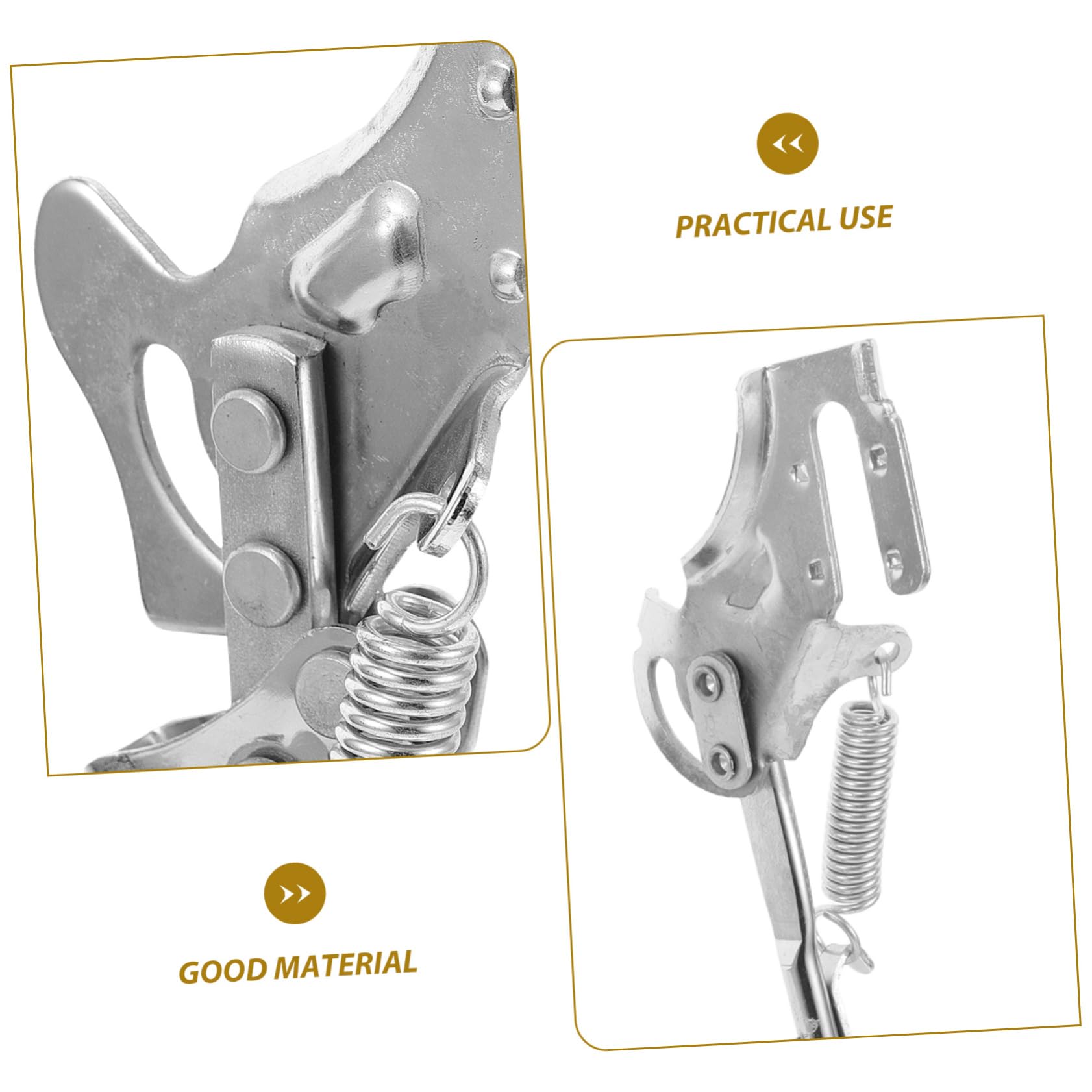 Kisangel Béquille Double de Électrique Support Stable Acier Réglable Pièce de Scooter Électrique Accessoire pour Vélos Stationnement Sécurisé Remplacement de Béquille
