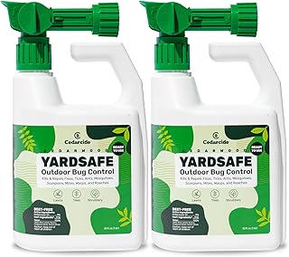 Outdoor YardSafe | Kills & Repels Mosquitoes, Ticks, Fleas, Mites & More with Natural Essential Oils | Family & Pet-Safe | Eco-Friendly | 2 Quarts (64 Oz.)
