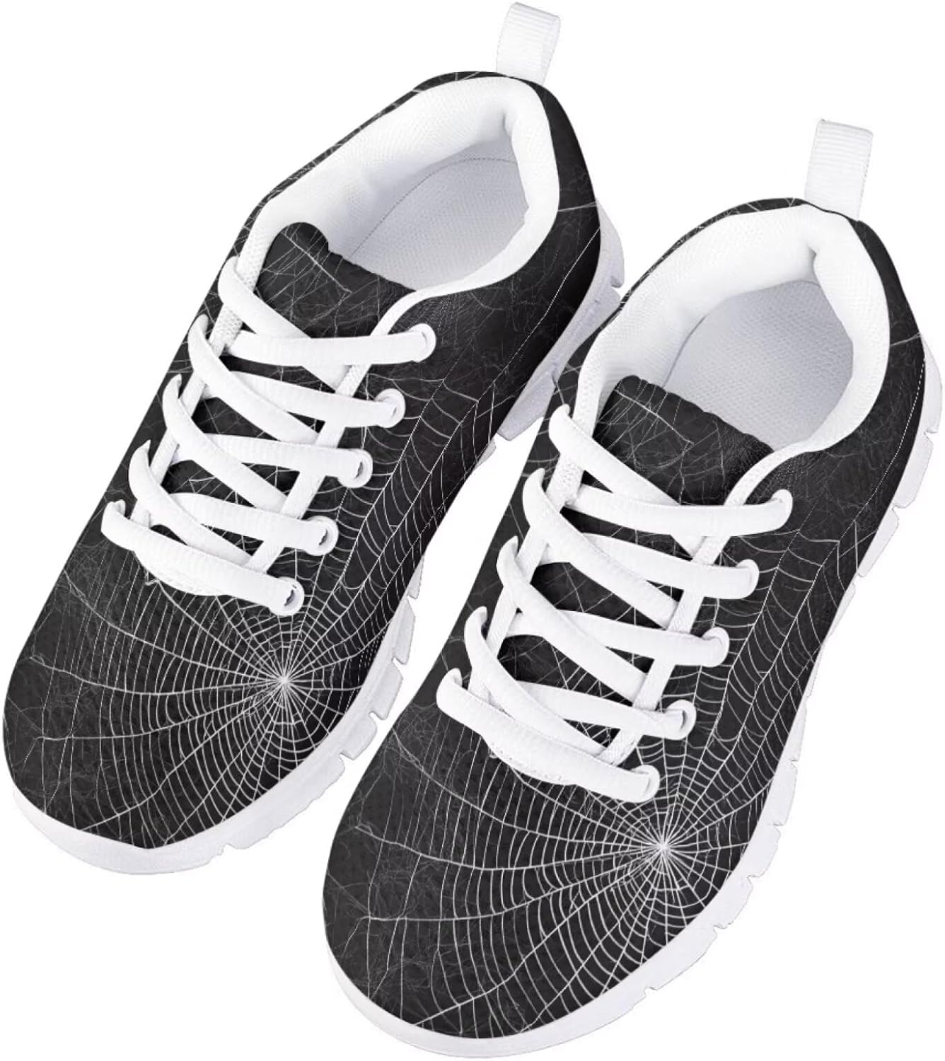 Funnydude Cute Print Girls Running Shoes Lightweight Comfortable Sneakers Lace up Shoes for School