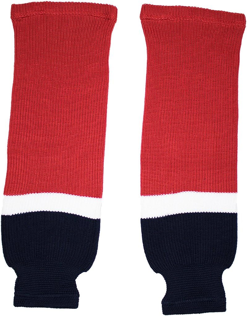 TronX Washington Knit Hockey Socks (20 Inch - Red)