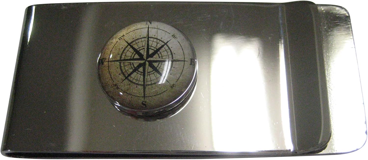Kiola Designs Nautical Compass Navigation Money Clip