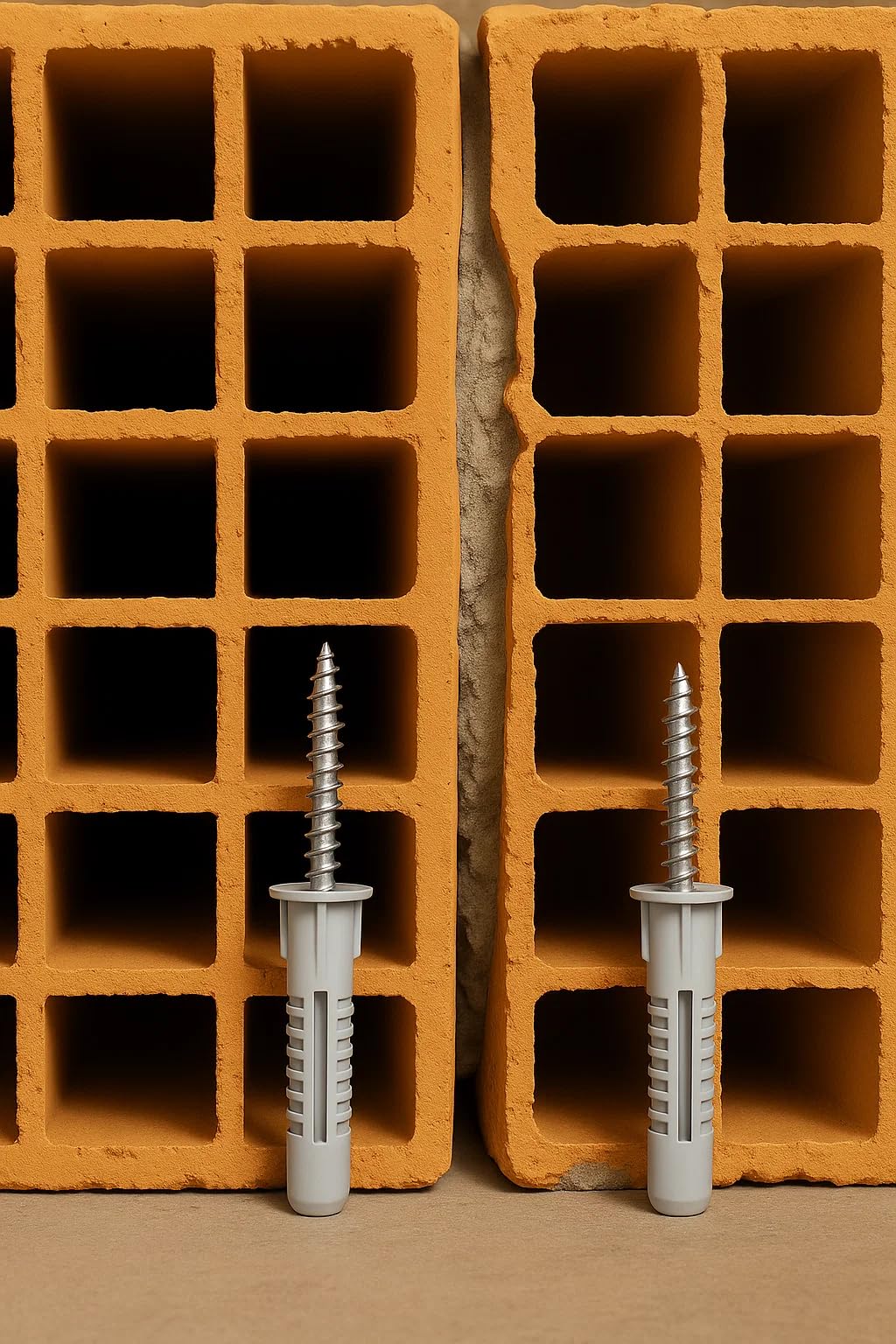 Proalet Tuğla Boşluk Dübeli, Plastik, Tuğla, Gaz Beton, Beton Duvarlar İçin Güçlü Tutuş, Kolay Montaj, Vida Uyumu (10 MM, Adet, 10)