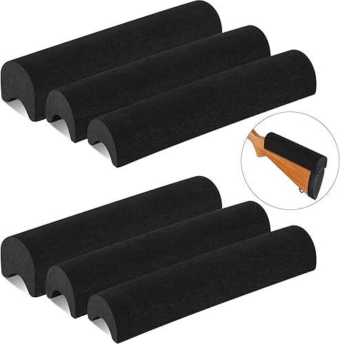 Gueevin 6 piezas Rifle Riser Riser Rest Pad negro EVA espuma antideslizante mejilla Riser para rifle pistola Buttstock cubierta
