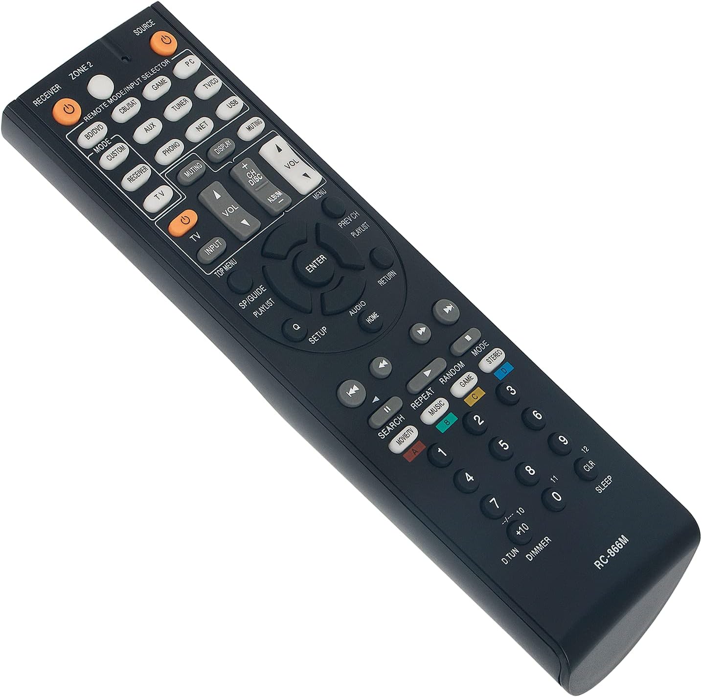 VINABTY RC-866M Replacement Remote Control Compatible with Onkyo AV Receiver RC866M remote control HT-R391 TX-NR315 TX-NR525 TXNR315 TXNR525 TX-NR737 TX-NR626 HT-RC560 - Image 5