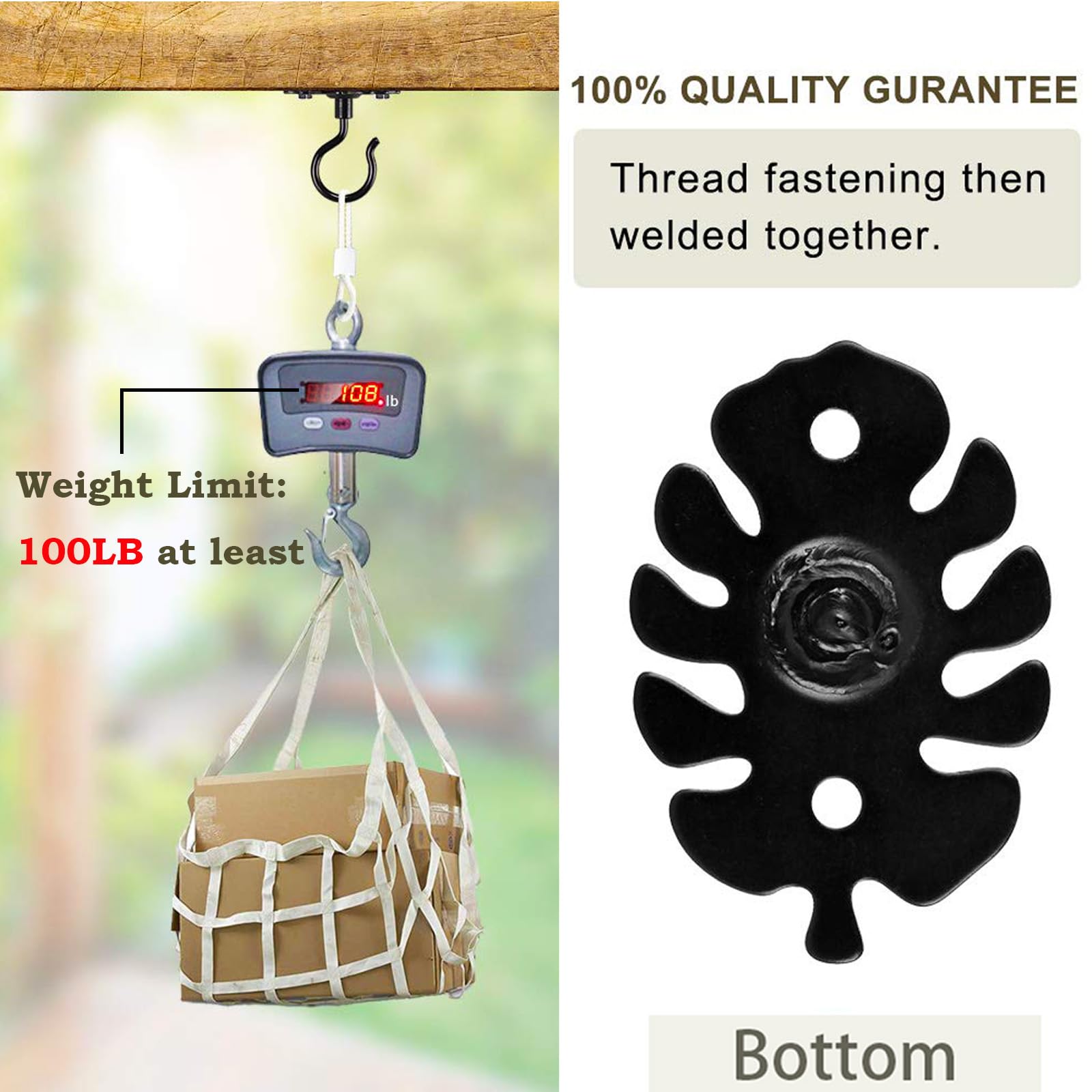 BeneLabel Heavy Duty Bokszakketting, 800 lbs capaciteit, 360 ° rotatie