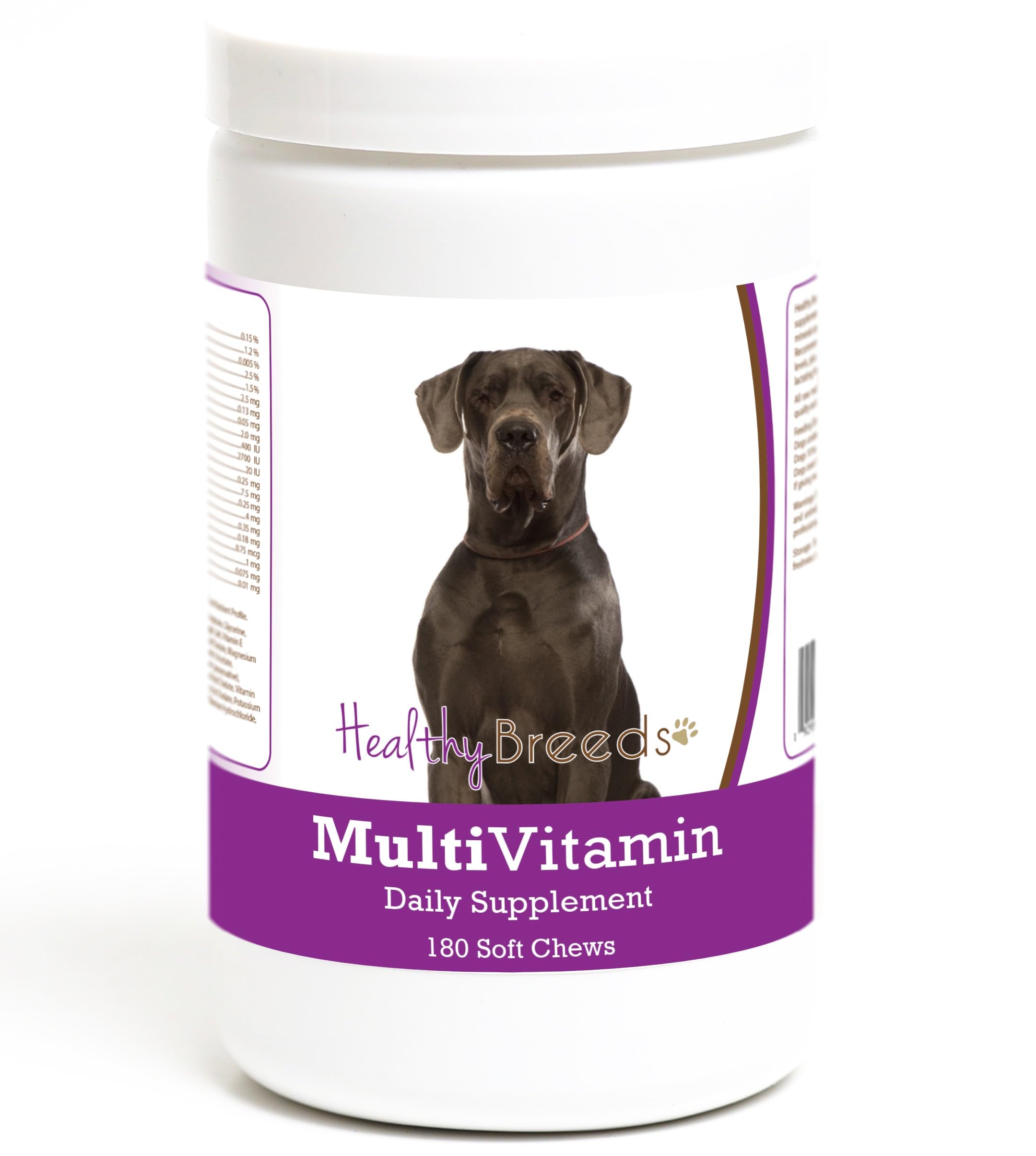 Healthy Breeds Great Dane Multivitamin Soft Chew for Dogs 180 Count