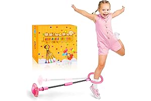 Ankle Skip Ball for Kids - Foldable Flash Wheel Skip Ball with...