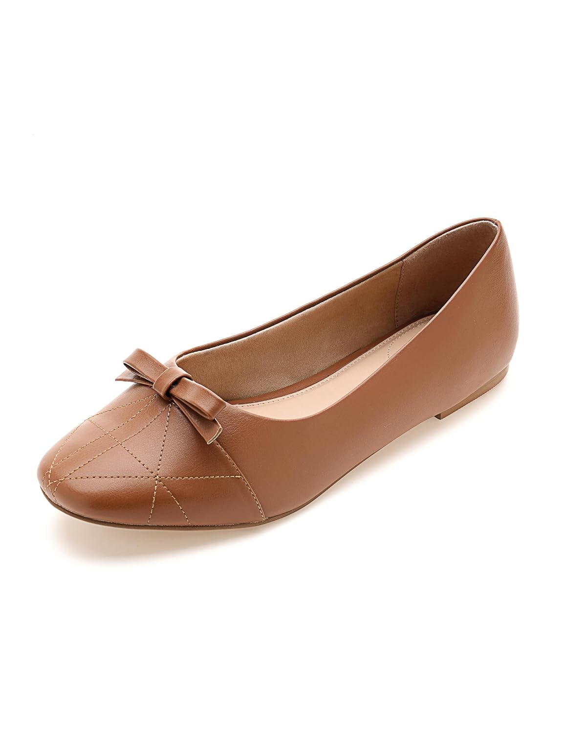 Symbol Premium Women’s Flat Ballerinas Dark Tan Ballet Flats_5 UK (AZ-SPW-FTW-BL04)