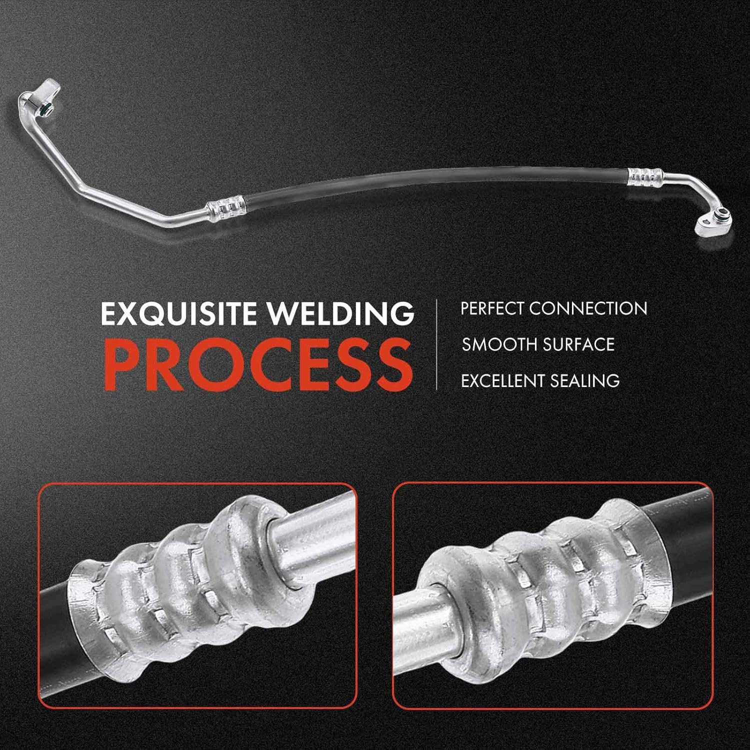 A-Premium A/C Discharge Line Hose Assembly Compatible with Toyota 4Runner, 2003, 4.7L, Compressor to Condenser