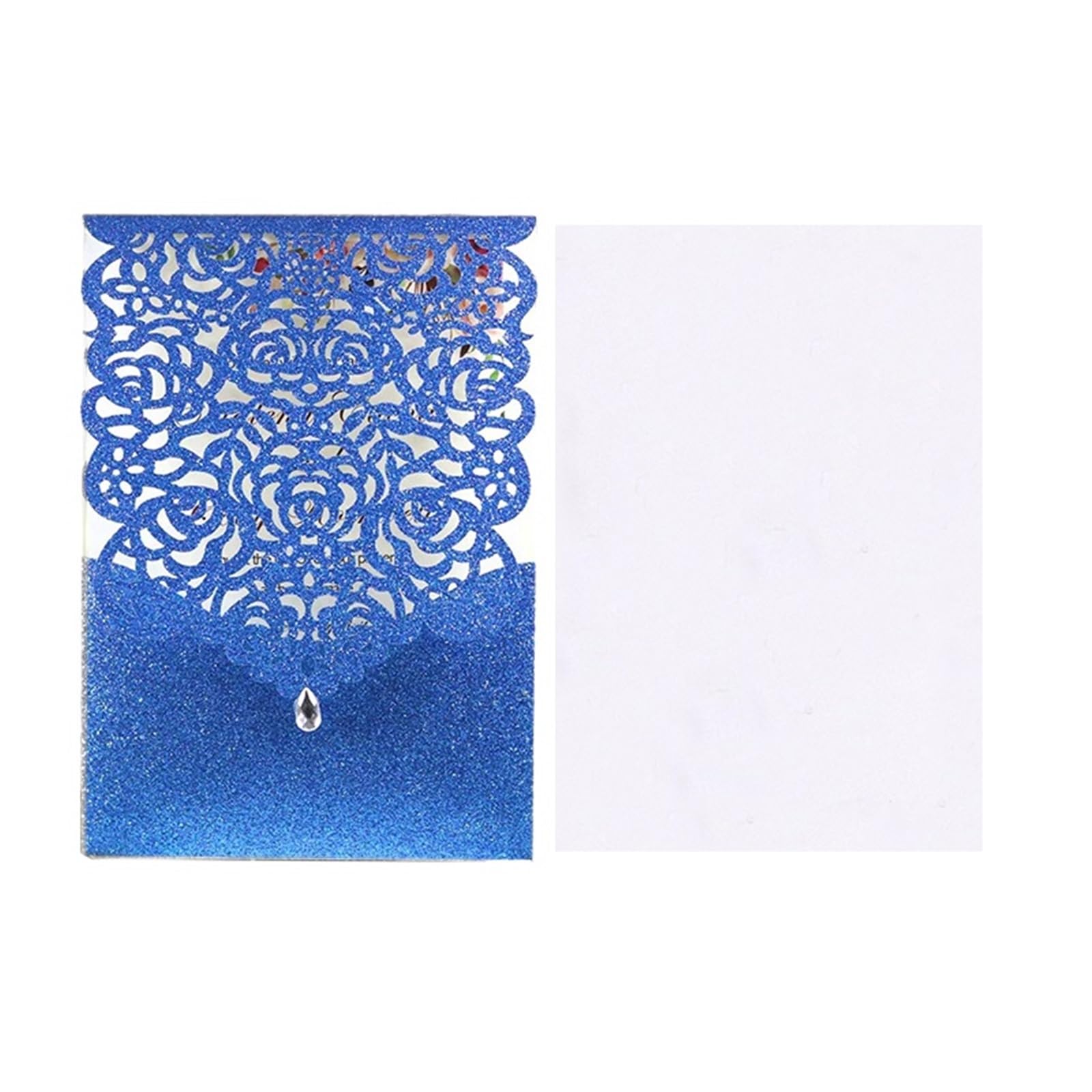 Partecipazioni Matrimonio 25/50 pezzi carta for inviti di nozze in carta glitterata biglietto di auguri tascabile con diamanti in pizzo stampa decorazione for feste di compleanno Mariage Inviti Matrim