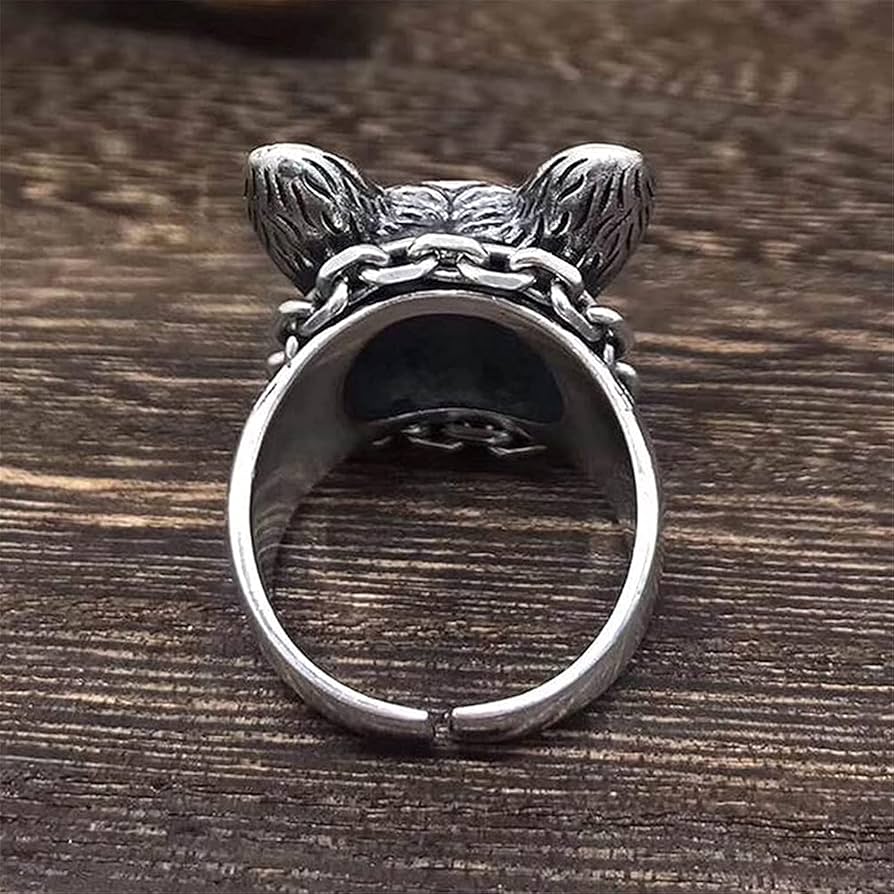 希少！貴重！ エポカ 犬 dog シルバー 925 リング 9号 約7.7g アニマルリング ドッグ 指輪 シルバー925 リング ドーベルマン