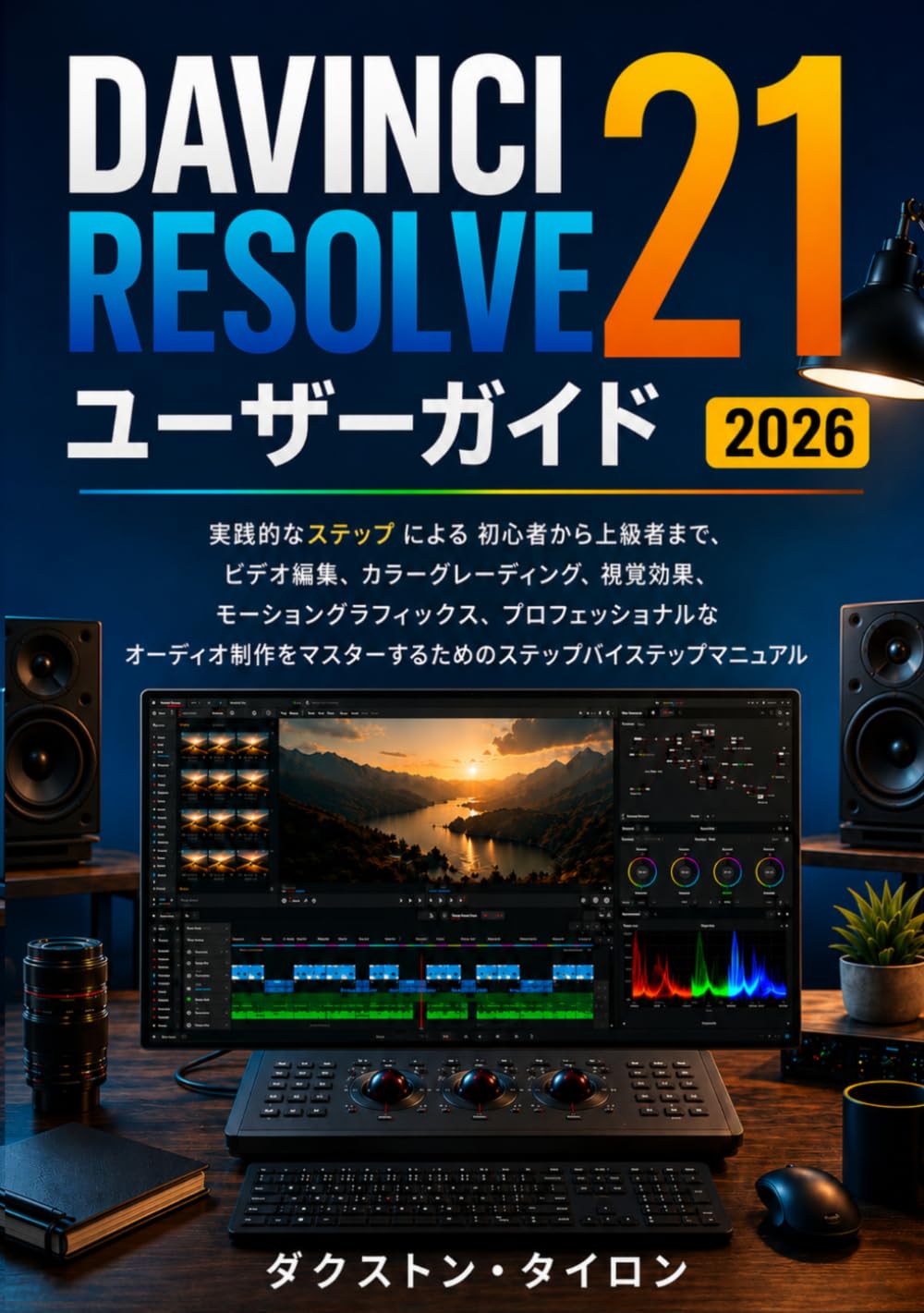 DAVINCI RESOLVE 21 ユーザーガイド 2026: 実践的なステップ による 初心者から上級者まで、ビデオ編集、カラーグレーディング、視覚効果、モーショングラフィックス、プロフェッショナルなオーディオ制作をマスターするためのステップバイステップマニュアル