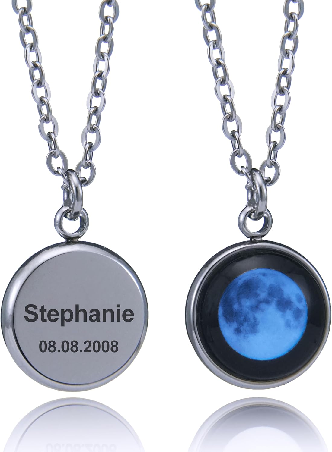 Shining Design Personalized Birth Moon Necklace Jewelry