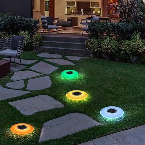 Miniatura 5 de Paquete de 3 luces LED solares flotantes para piscina, 16 colores, 4 modos del atardecer al amanecer