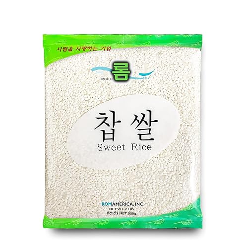 ROM AMERICA Sweet Sticky - Arroz blanco de grano corto glutinoso para cocinar y postres asiáticos arroz pegajoso de mango tailandés dulces pudín