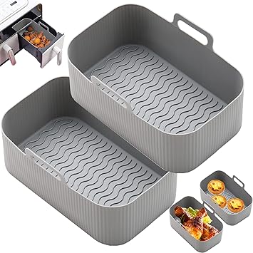 Silikonform Für Heißluftfritteuse - Wiederverwendbare Backform Für Cosori, Philips, Ninja
