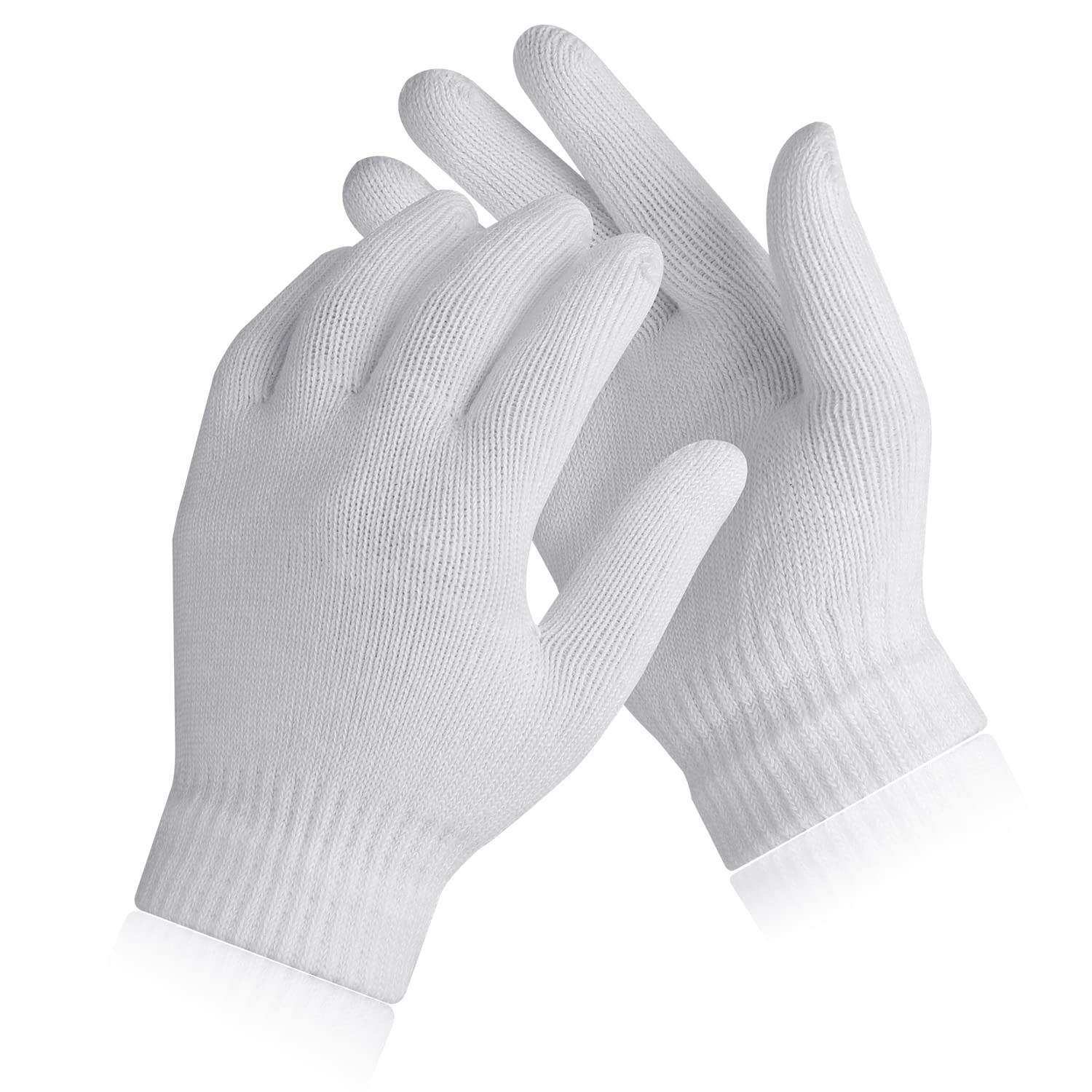 Guanti Invernali Per Bambini Senza Dita - In Lana Lavorata A Maglia, Morbidi E Caldi, Taglia Unica, Colore Grigio