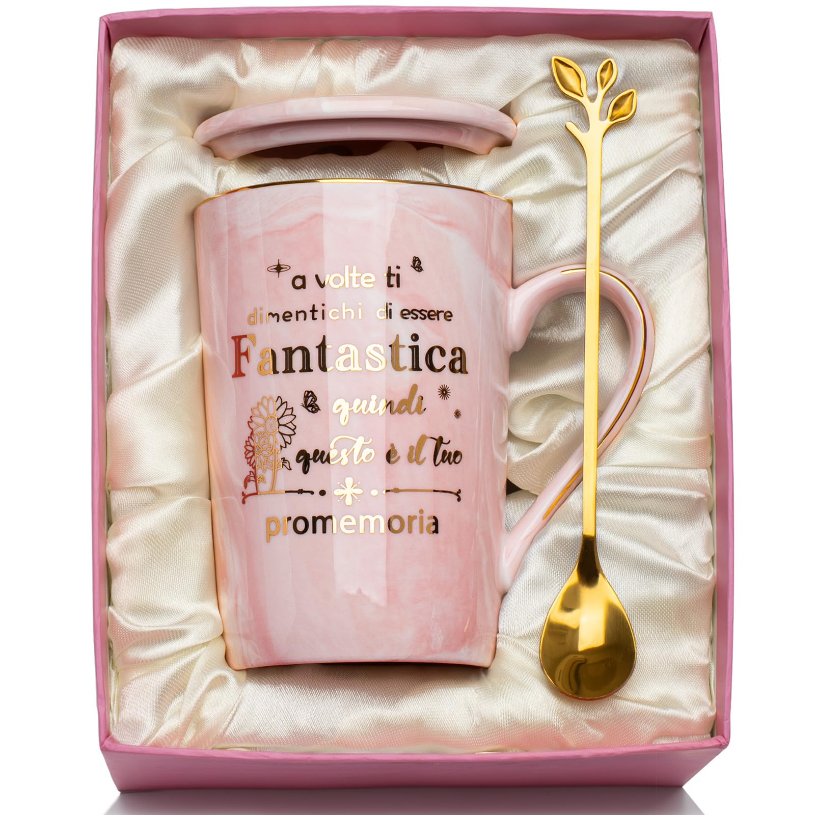 Livole Regali per donne, fidanzata, collega, sorella, zia, Natale, migliore amica, regalo di compleanno per donne, migliore amica, tazza da caffè da 350 ml