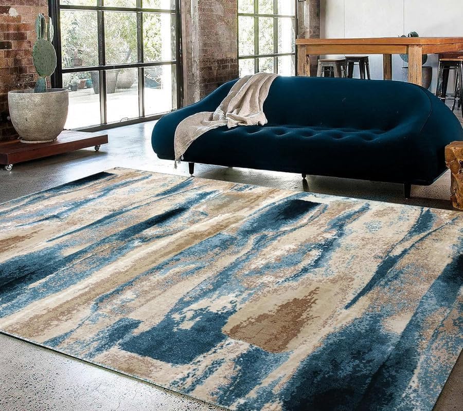 Texture Modern Design Silk Carpet for Your Home Size 4 X 6 Feet-image-28