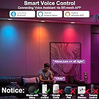 Vista 7 de Iluminación empotrable inteligente, 5/6 pulgadas, compatible con Alexa, Downlight LED inteligente, 13 W 1050 LM, luces LED inteligentes multicolor