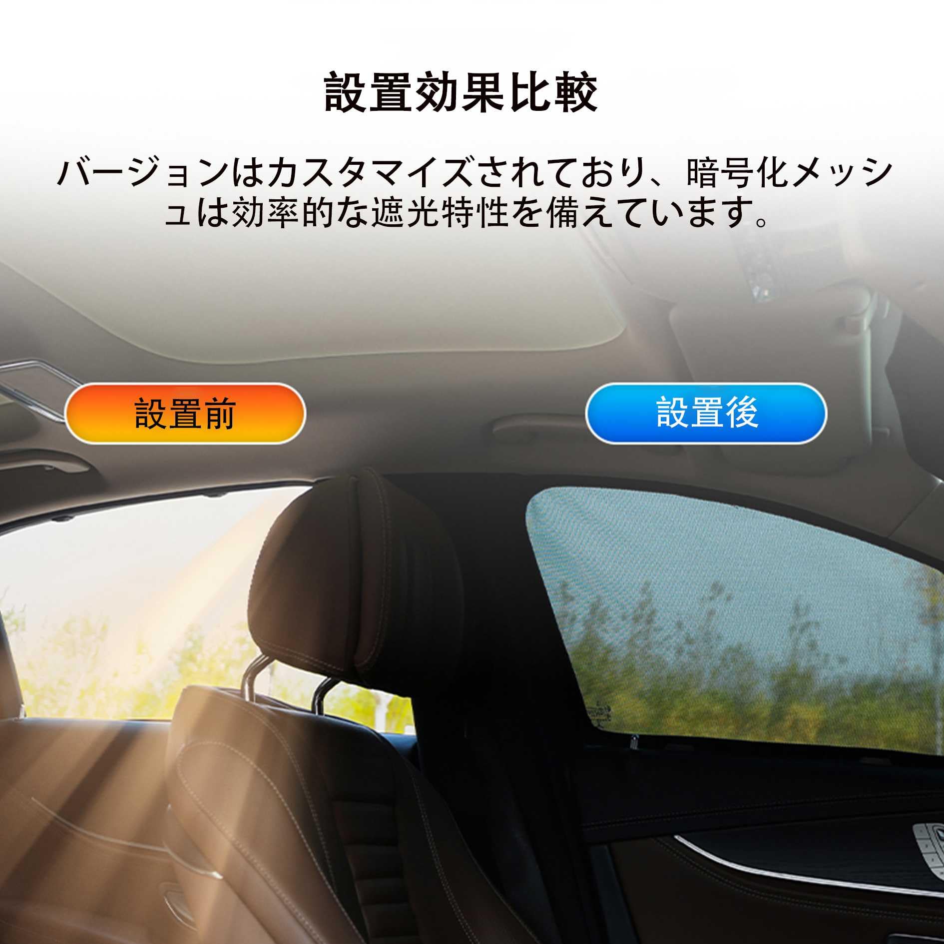 Amazon.co.jp: マグネット式 車用サンシェード に適合する トヨタ