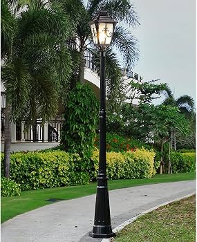 Lampadaire Extérieur Noir Bronze - Hauteur 52 Cm, étanche IP55 - Verre Dépoli - Pour Terrasse, Allée, Jardin - Douille E27