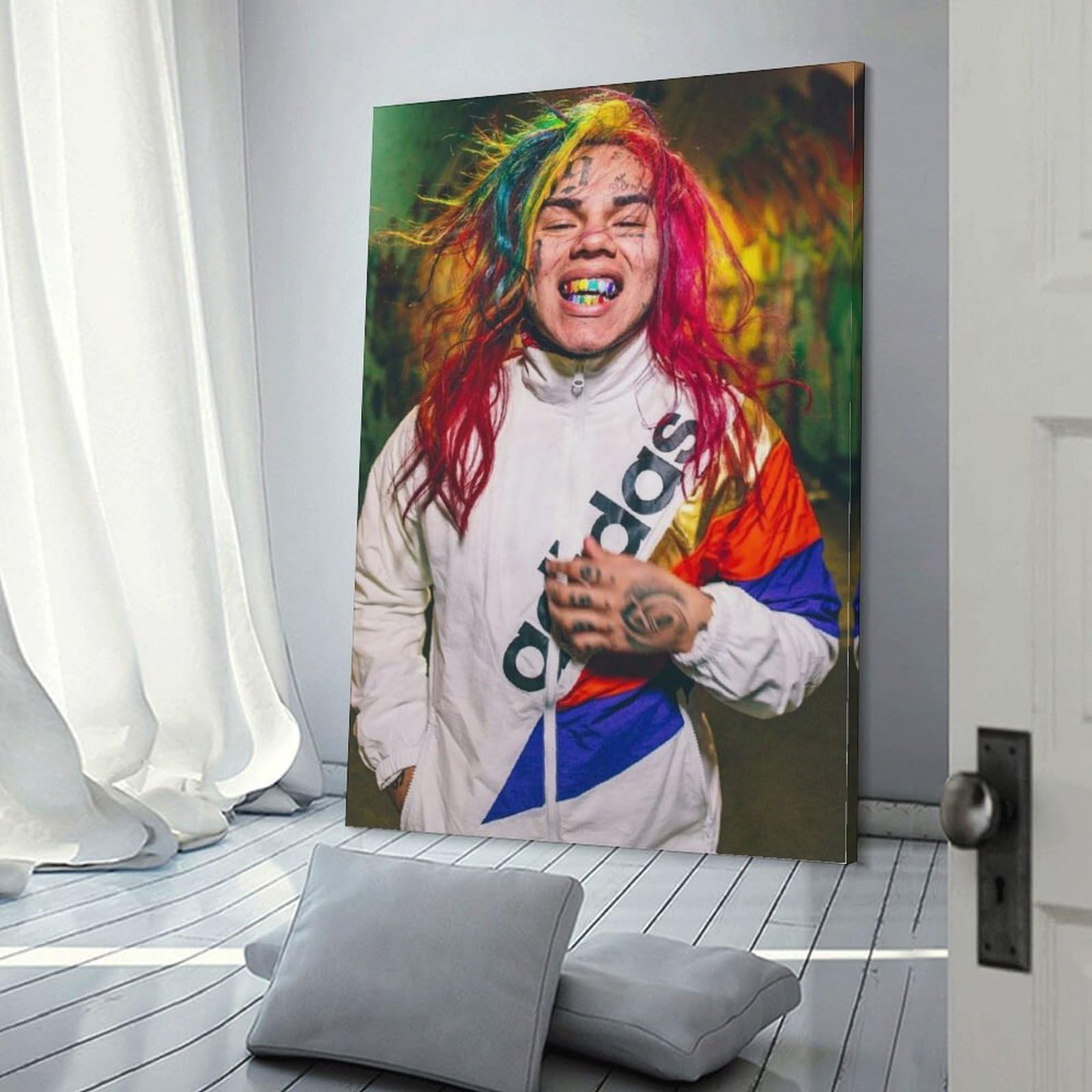 Amazon.com: 6ix9ine Cool Poster Songwriter Singer Gifts Canvas
