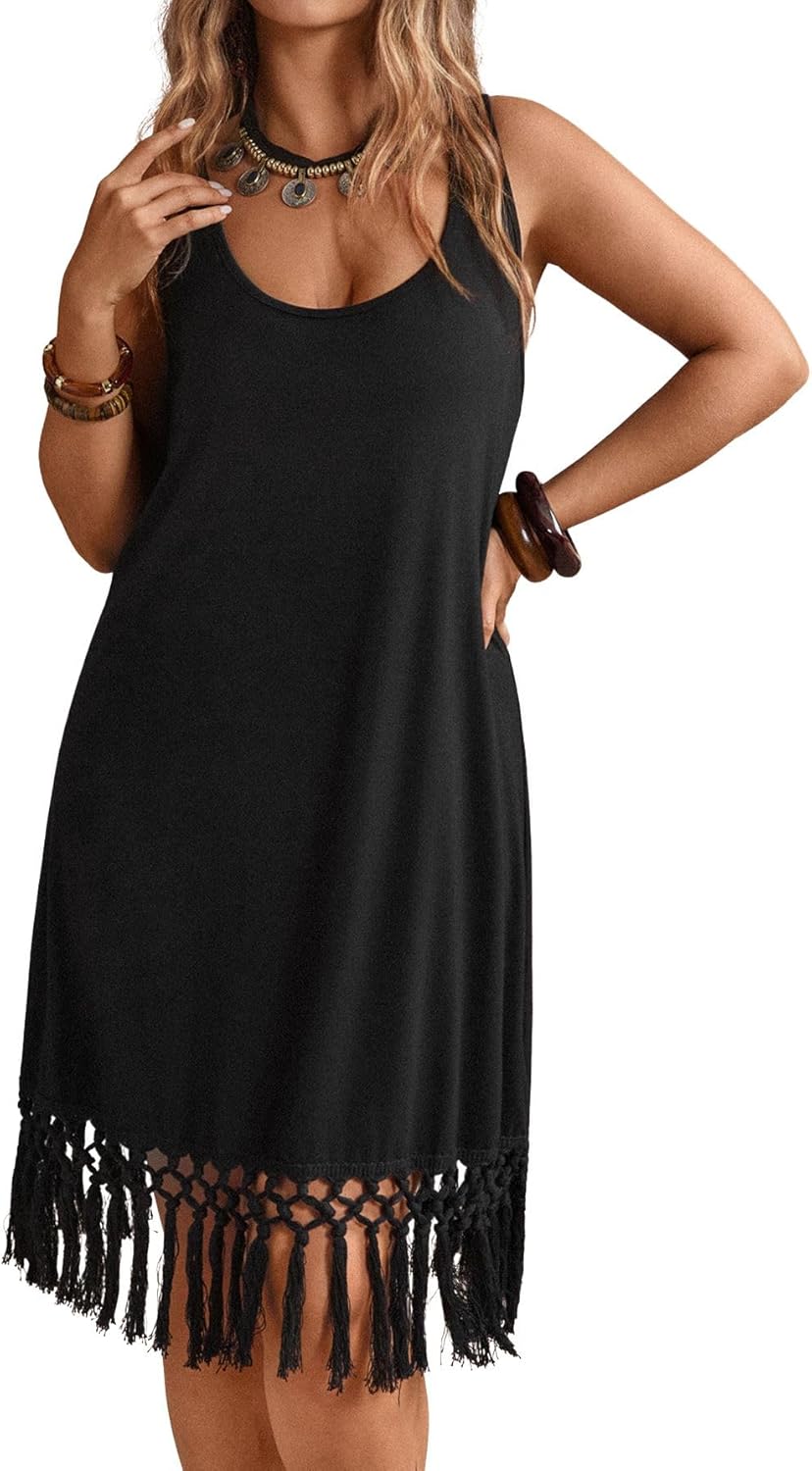 Cowgirl boho midi dress for plus size women