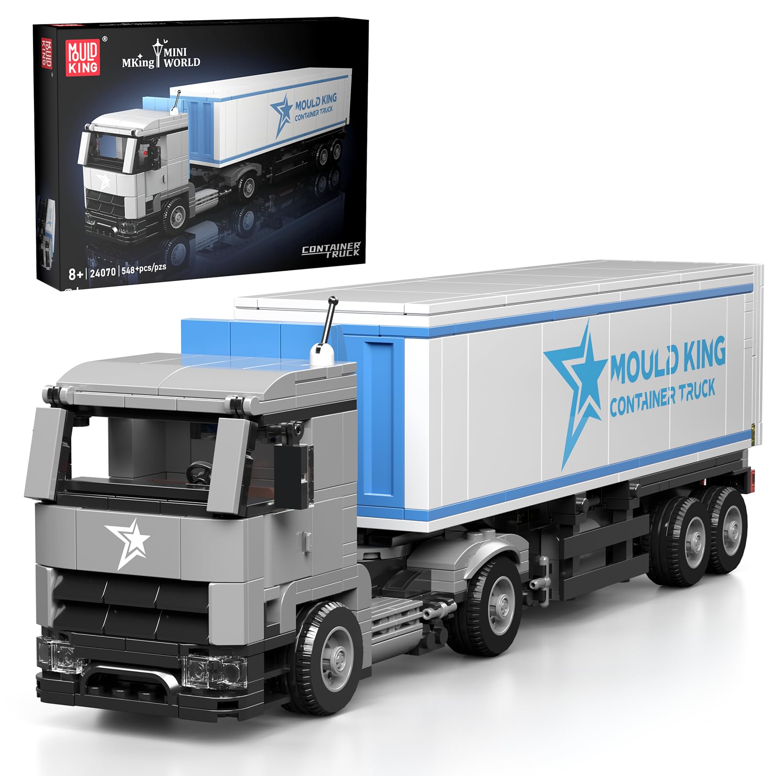 Mould King 24070 Construction Blocks for Truck, Model Making, Teens and Adults (548 Pieces)