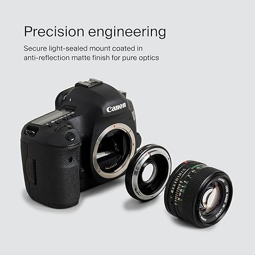 Miniatura 7 de Urth Adaptador de montaje de lente compatible con lente Nikon F a cuerpo de cámara Canon (EFEF-S)