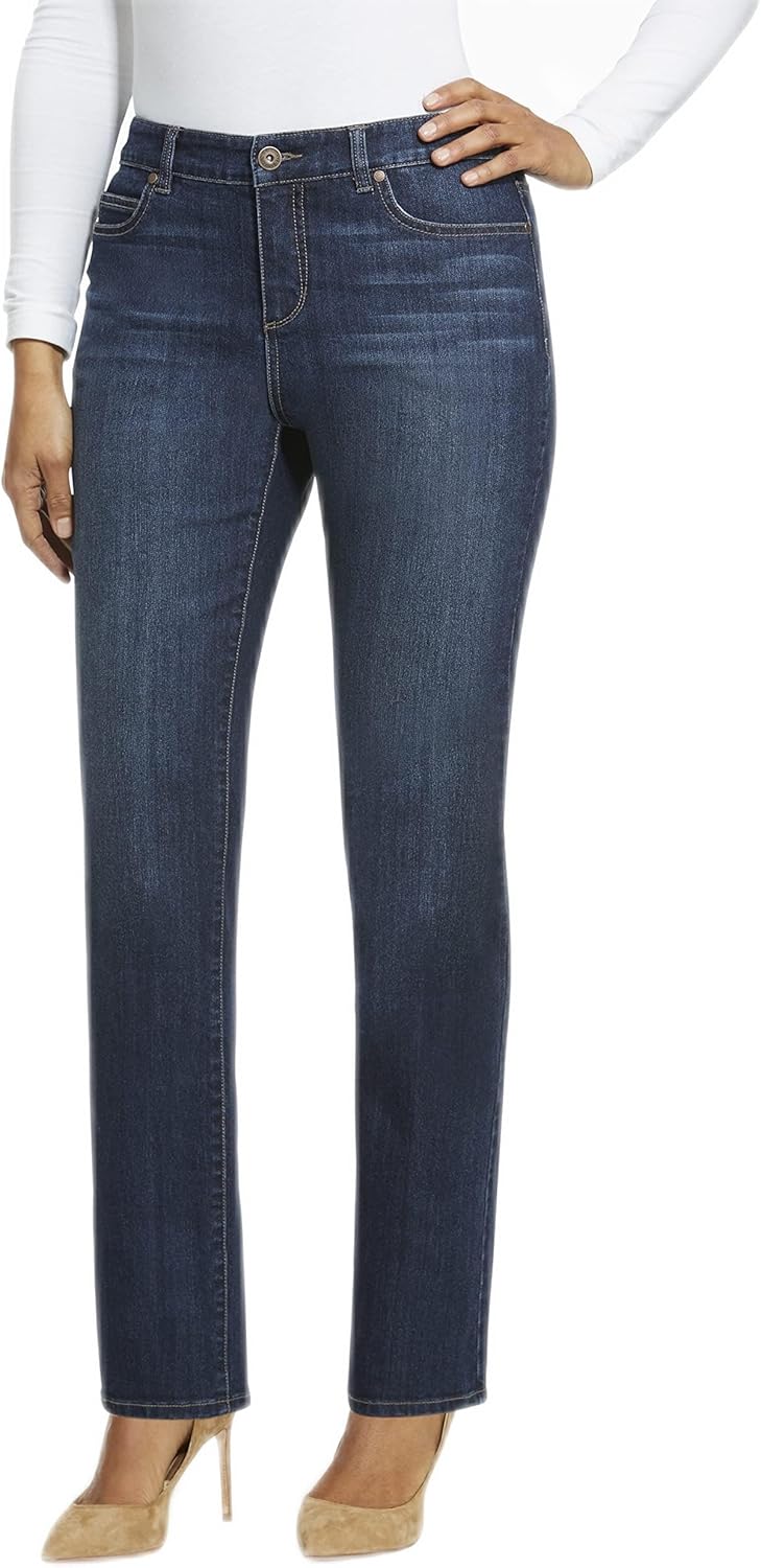 Bandolino Women's Mandie Signature Fit 5 High Rise Jean Plus Size