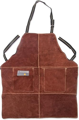 Miniatura 7 de Outset F240 Delantal para barbacoa y cocina, para hombre y mujer, cuero marrón