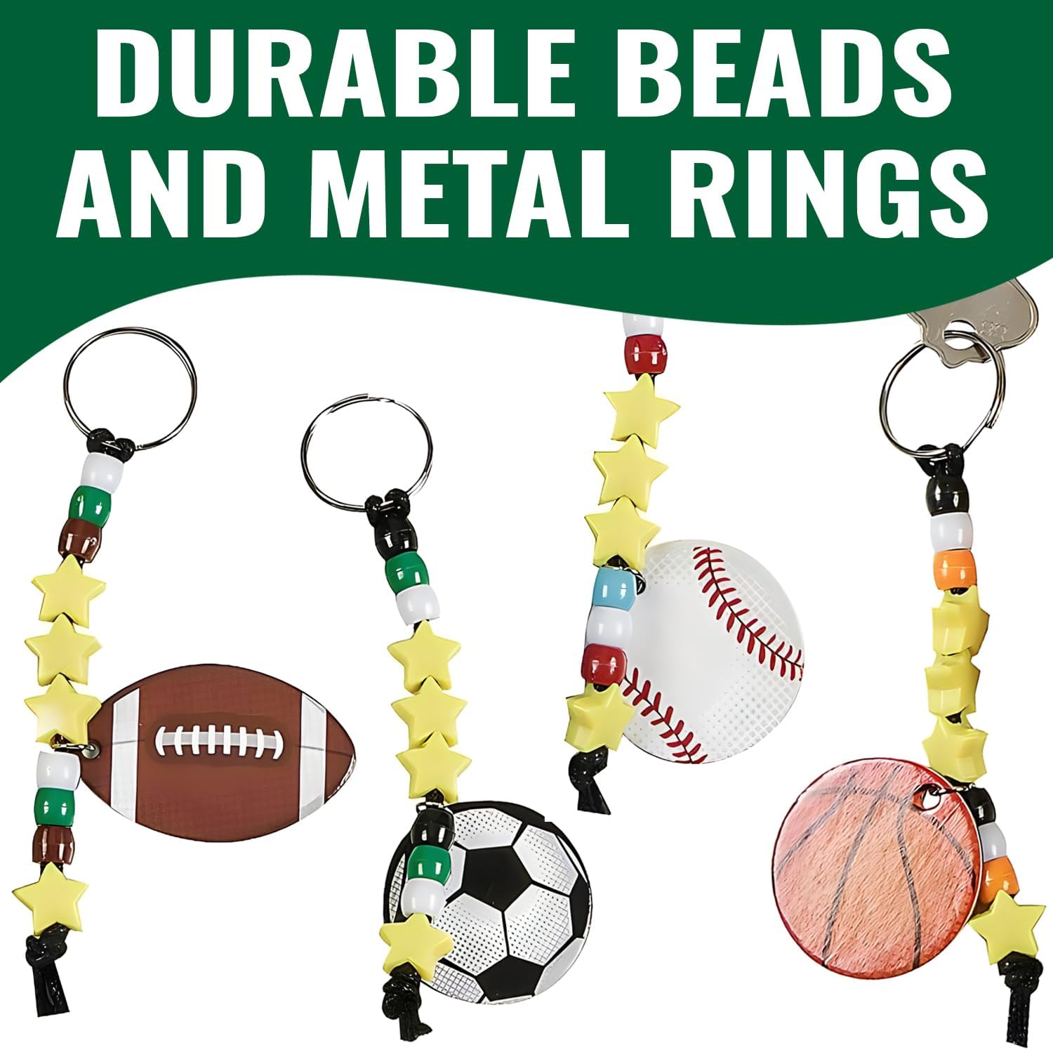 Fun Express Sport Keychain Craft Kit Valentine Exchanges with Box for 24