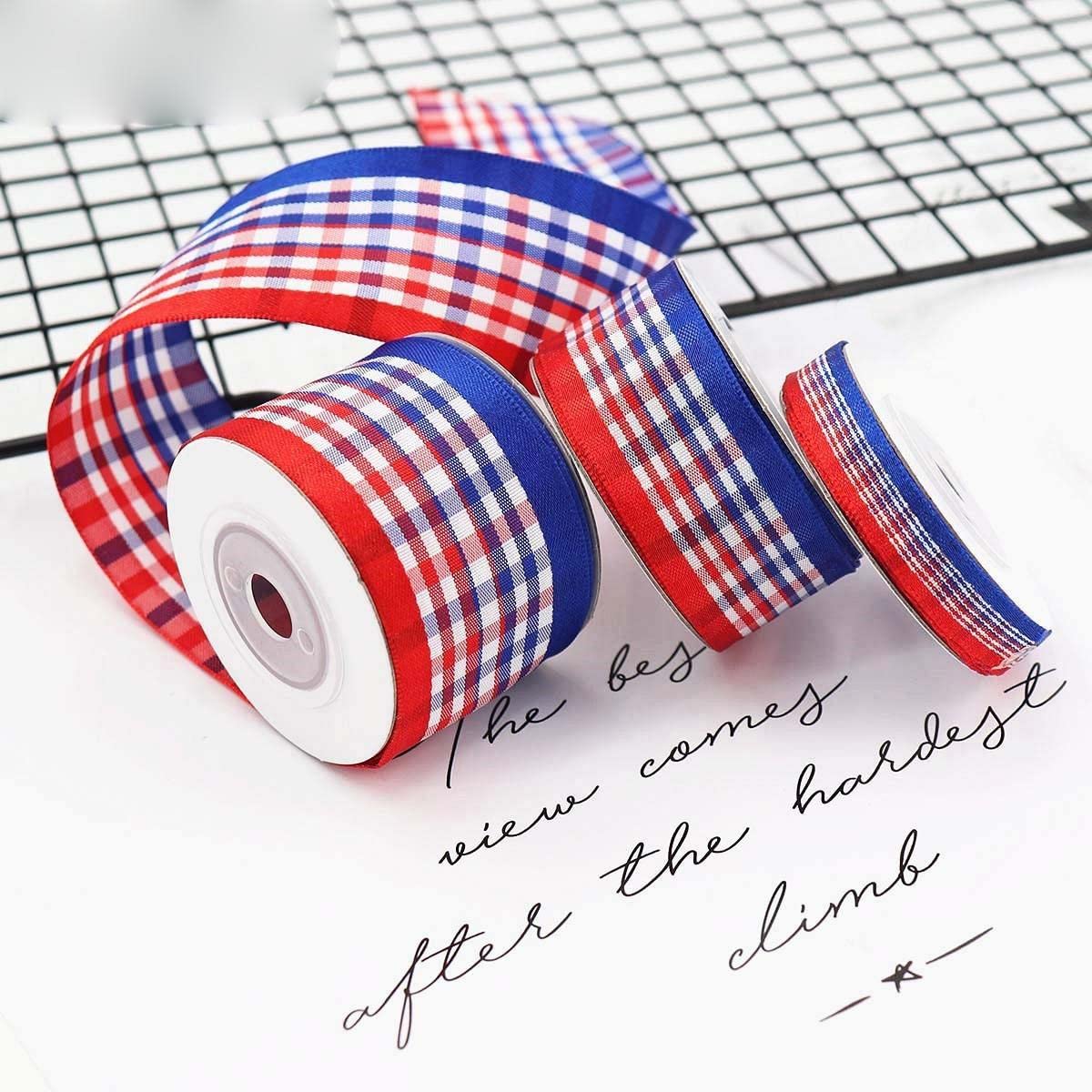 6 Rollen Patriotisches Band Rot-weiß-blau – 4,5 M Pro Rolle, Für 4. Juli Deko & DIY