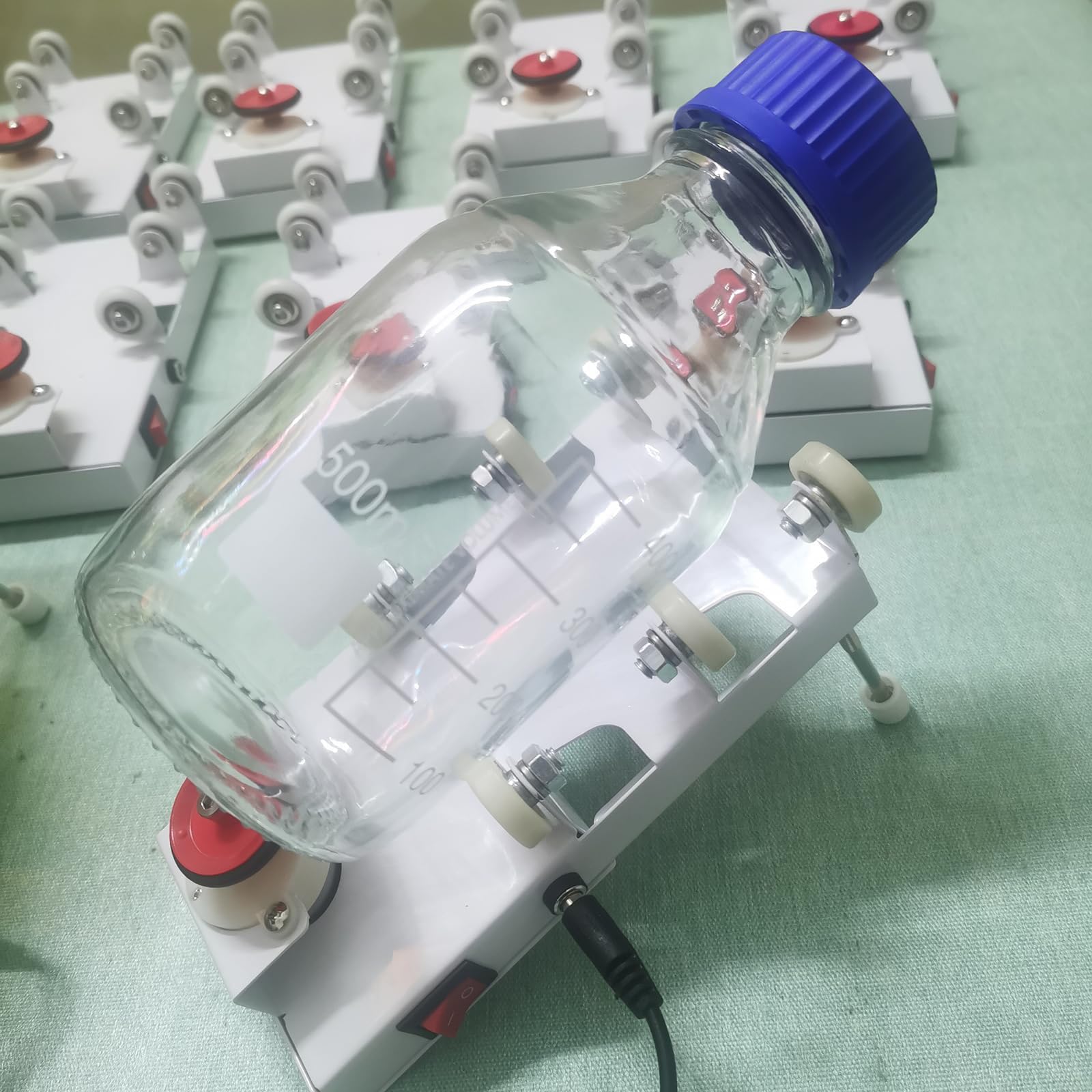 DIY Paint Shaker, Agitador De Pintura del Modelo De Mezclador Vortex, Puede Contener 1 Botella De Tinta 1l (Incluidas 500 Ml De Botellas Pequeñas), para Botellas De Tinta Cilíndricas, Pintura