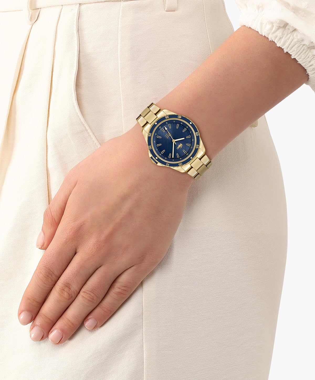 Lacoste Santorini Women's 3H Quartz Watch, Stainless Steel Wristwatch, Water Resistant up to 5 ATM/50 Meters, Elegant Watches for Women, 36mm - Image 5