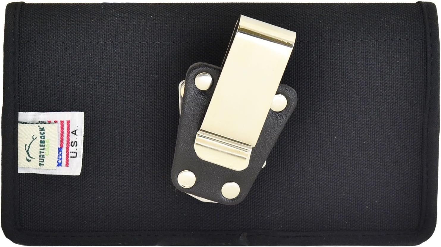 Turtleback Belt Clip Case Made for Samsung Galaxy S6 and S6 Edge with OB Defender case Black Holster Nylon Pouch with Heavy Duty Rotating Belt Clip Horizontal