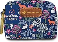 KEEP>GOING Kids Mini Travel First Aid Kit - 60pc TSA-Approved w/ Latex-Free Bandages, Purse Diaper Bag Backpack Size 4.5x3.5x2in