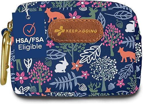 Miniatura 12 de KeepGoing - Kit de primeros auxilios de viaje pequeño para niños, 60 piezas. Mini botiquín de primeros auxilios para bolso, bolsa de pañales y