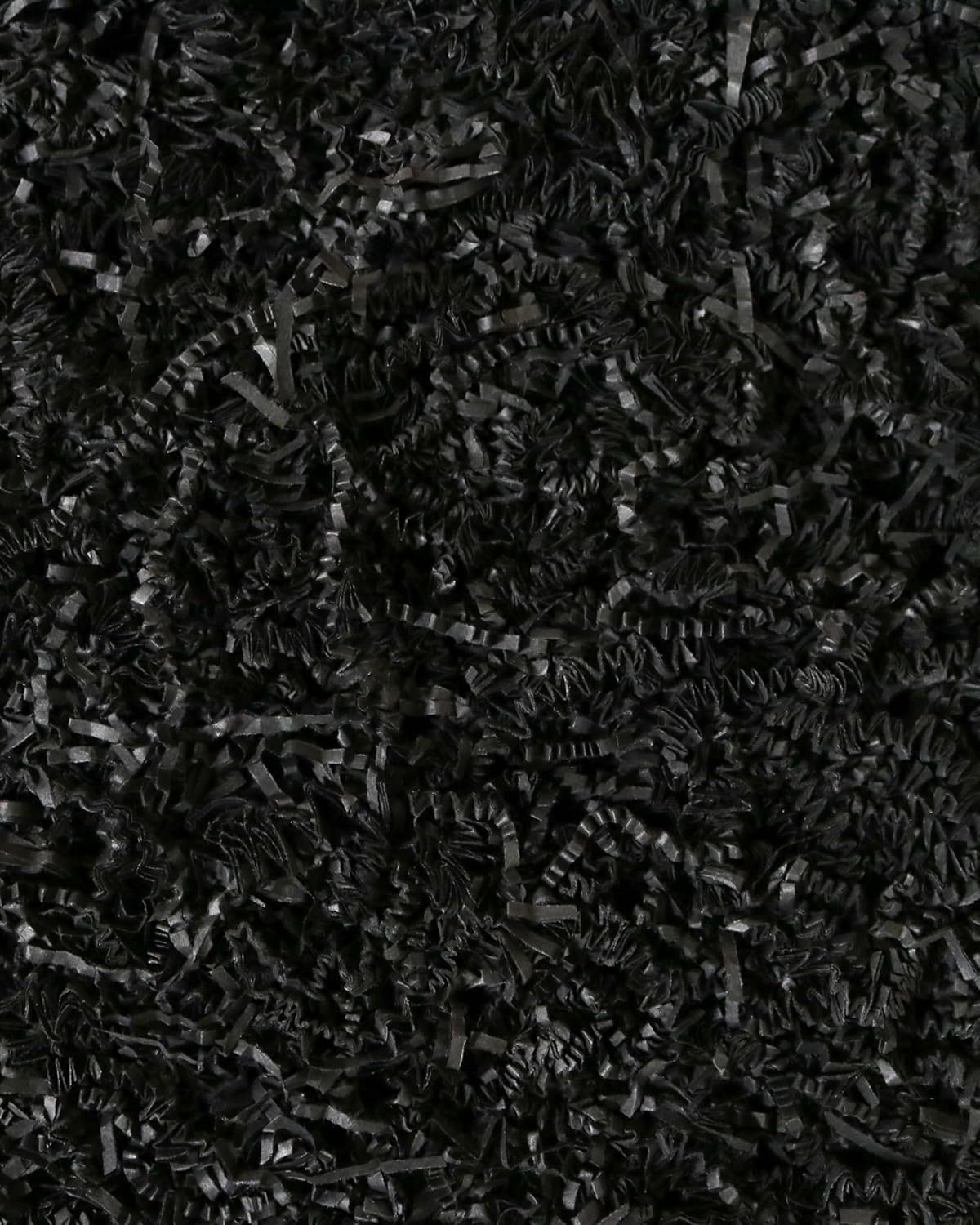 Alvika - 100 Grams - Black - Soft & Thin Crinkle Cut Paper Shred Filler great for Gift Wrapping, Basket Filling, Birthdays, Weddings, Anniversaries, Valentines Day, and other occasions