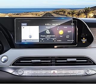Coleya 2020 2021 2022 Palisade Screen Protector for Hyundai Palisade 10.25Inch Touch Screen Tempered Glass 9H Hardness 2022 Palisade Accessories GPS Navigation HD Transparent Protective Film