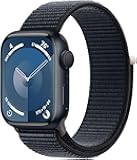 Apple Watch Series 9 [GPS, 41mm] - Midnight Aluminum Case with Midnight Sport Loop, One Size (Renewed Premium)