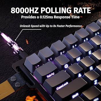 ATTACK SHARK X68 HE 8000 Hz Rapid Trigger Klawiatura 0,01 mm