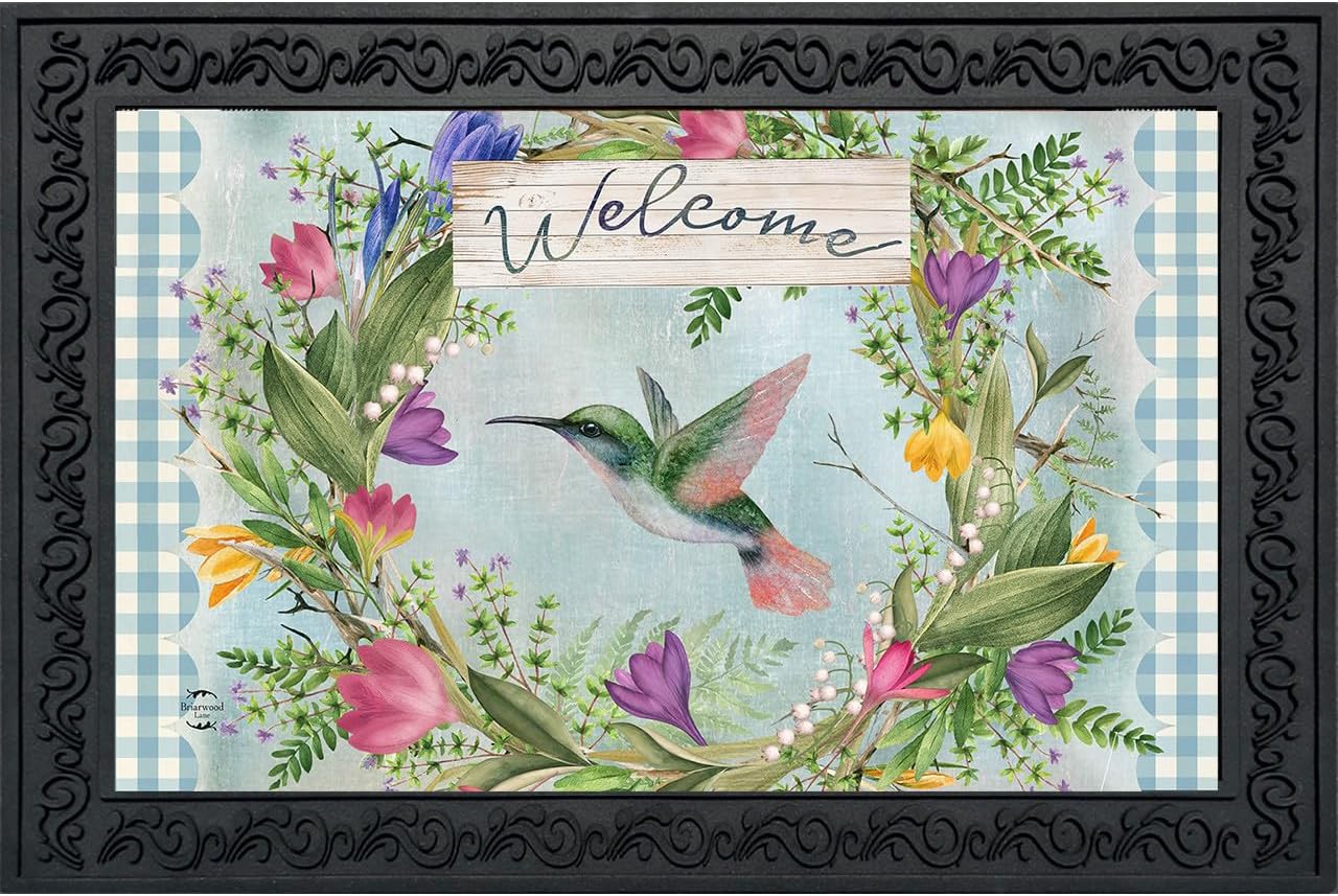 Briarwood Lane Hummingbird Wreath Doormat