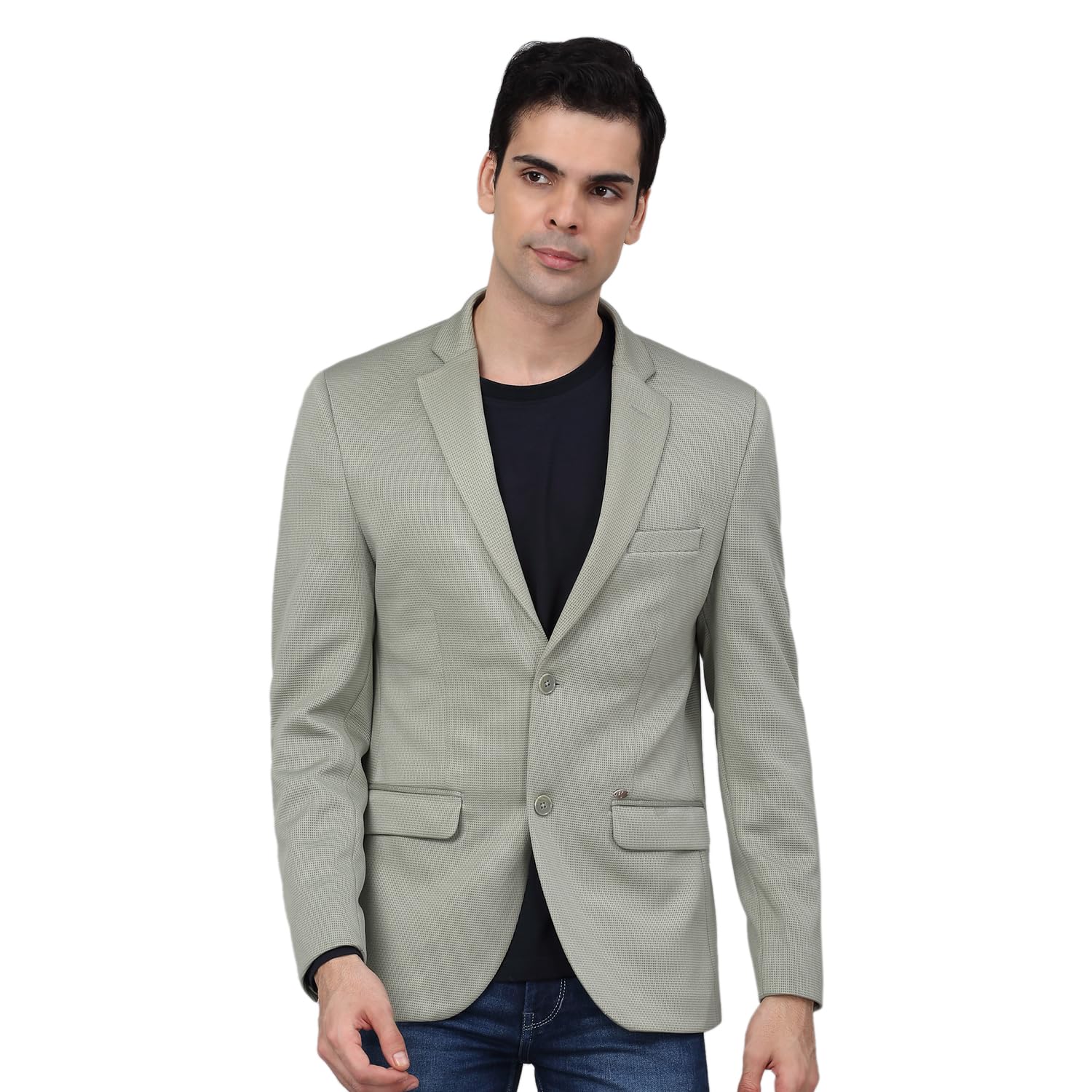 cantabil Self Design Full Sleeves Notch Lapel Casual Blazer for Men | Casual Blazer for Men | Men Blazer for Casual (P_MBZC00067)-picture-19