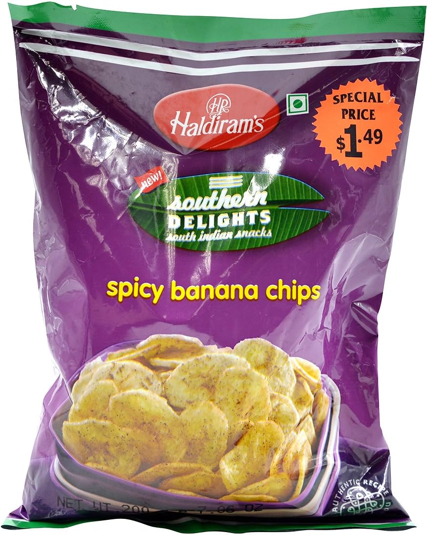 Haldiram's BANANA CHIPS SPICY 200G Amazon.co.uk Grocery