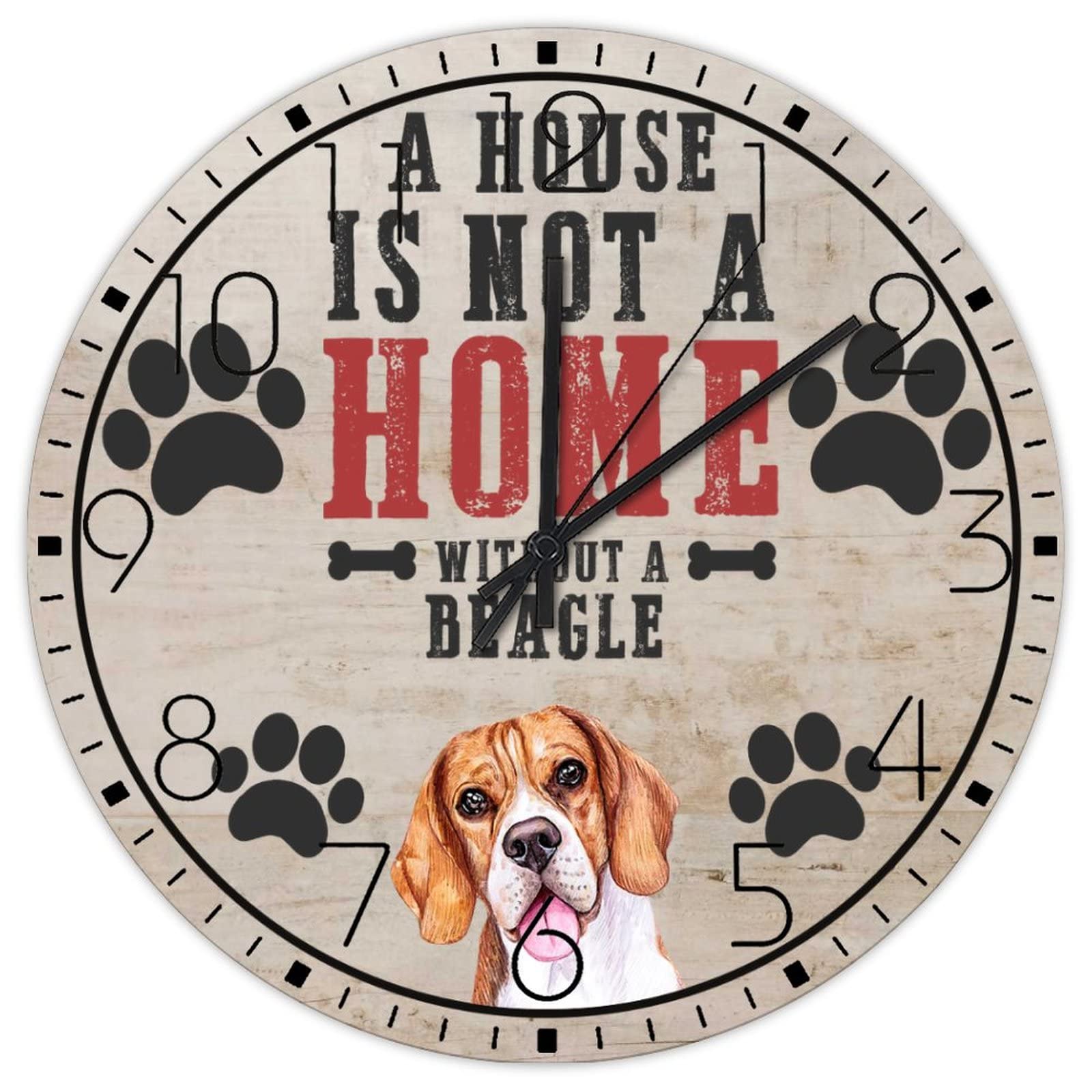Horloge murale en bois de campagne pour décorer votre intérieur avec vos animaux