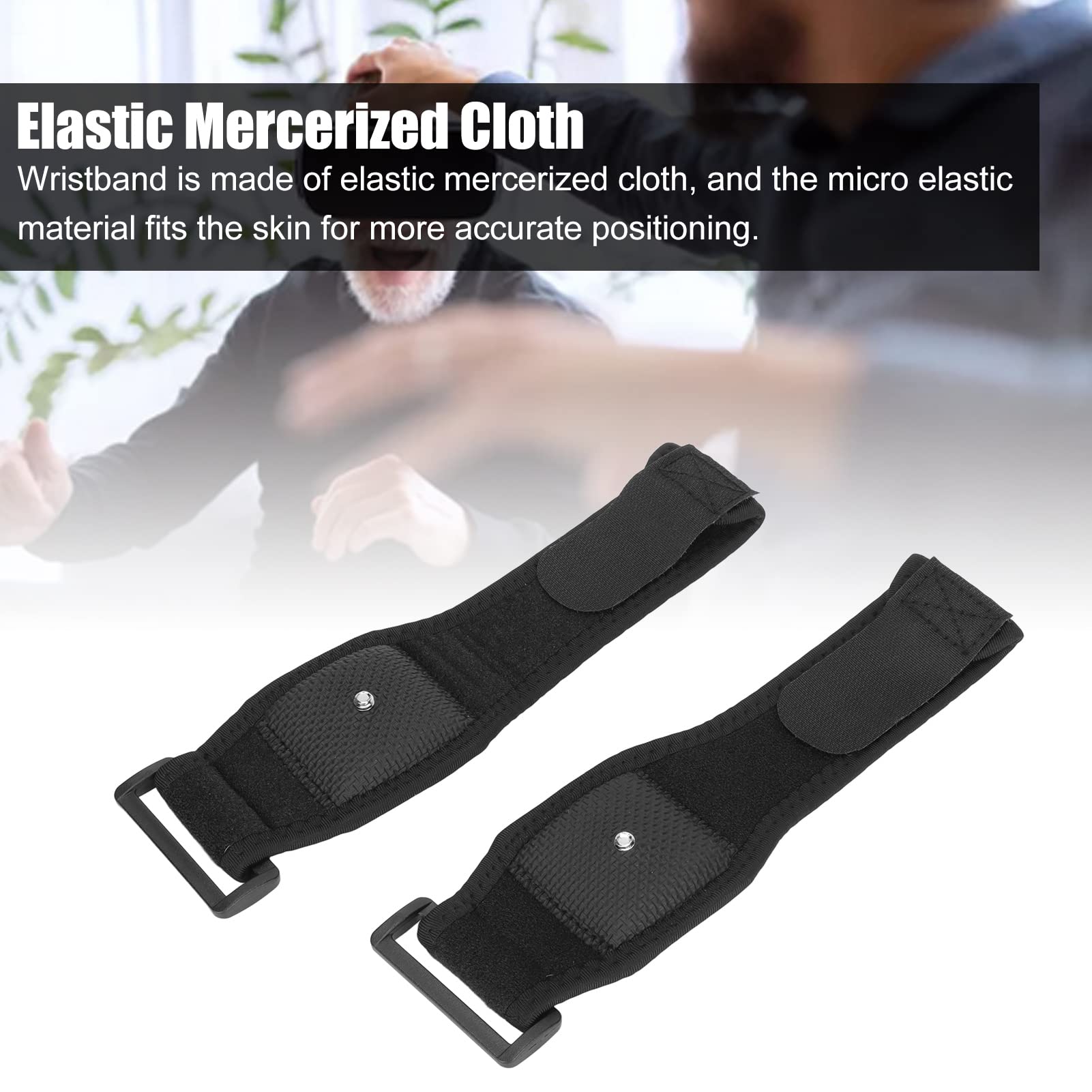 Ceintures VR Tracker, 1 Paire 31cm / 12.2in Multifonctionnel Confortable VR Tracking Head Strap, Ceinture VR Réglable pour Appareil de Suivi, Respirant et Pas Bouché