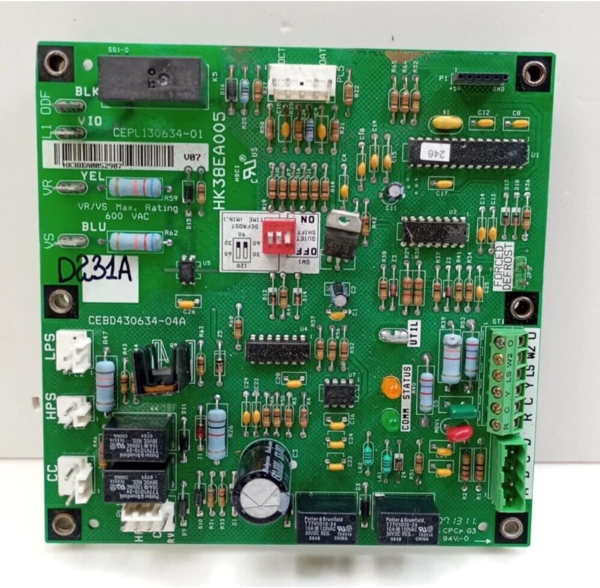 Replacement for Carrier Bryant Payne HK38EA005 Control Circuit Board CEPL130634-01 used #D231A #Used #Tested